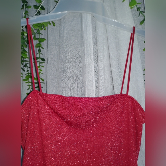 Shein Sparkle Red Dress - Picture 6 of 13